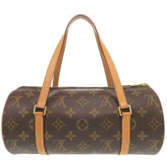 LOUIS VUITTON Brown Monogram Leather Papillon 26 Bag - Picture 3 of 11